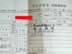 日語(yǔ)翻譯蓋章日本死亡證明翻譯模板