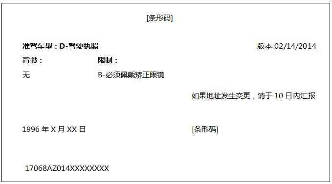 美國(guó)亞利桑那州駕照中文翻譯模板(圖2) 美國(guó)亞利桑那州駕照中文翻譯模板(圖2)