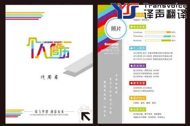 英語簡歷翻譯標準有哪些(圖1) 簡歷翻譯