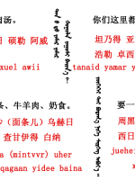 蒙古語(yǔ)言日常用語(yǔ)_蒙古數(shù)字(圖19)